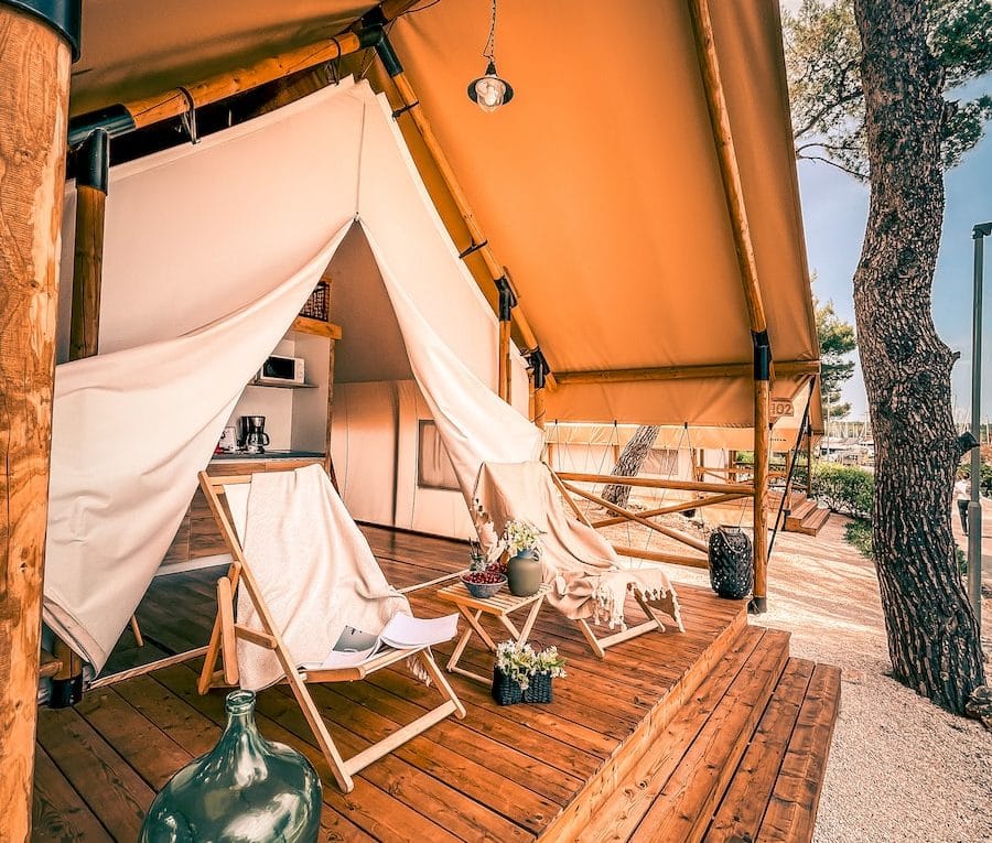 white and brown patio umbrella